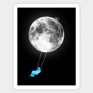 Moon Swing Sticker